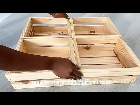 DOLLAR TREE VS WALMART CRATES DINING ROOM Essential FOR SMALL SPACES USING WOODEN CRATES