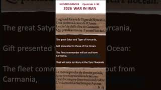 NOSTRADAMUS on The War in Iran