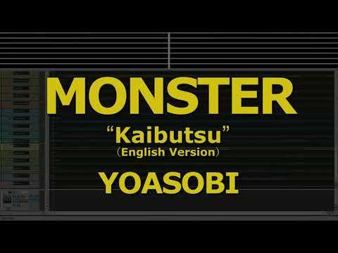 Karaoke♬ Monster (「怪物」English Ver.) – YOASOBI 【No Guide Melody】 Instrumental