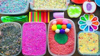 Relaxing Slime Mixing - Oddly Satisfying Crunchy & Fluffy