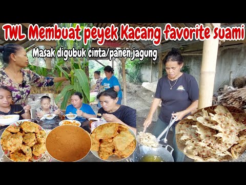 TWL MEMBUAT PEYEK KACANG FAVORIT SUAMI‼️MASAK BAKWAN SAYUR LANJUT PANEN JAGUNG DI SAMPING RUMAH