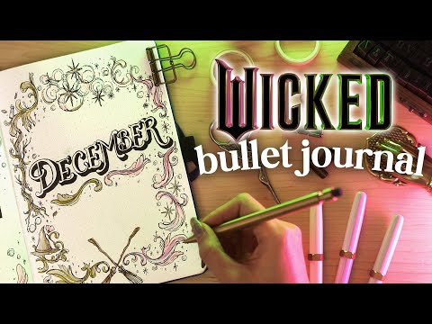 PLAN WITH ME | December 2024 Bullet Journal Setup (WICKED Theme!)