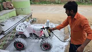Today my bike shop  new 4 tyer bike full sumpu washing and road ran new washing machine jag  after