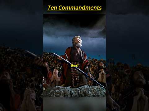 🌊 The Ten Commandments (1956) | Moses Parts the Red Sea & Pharaoh Admits God’s Power 🙏🔥⚡
