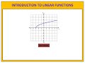 Understanding Linear Functions and Graphs