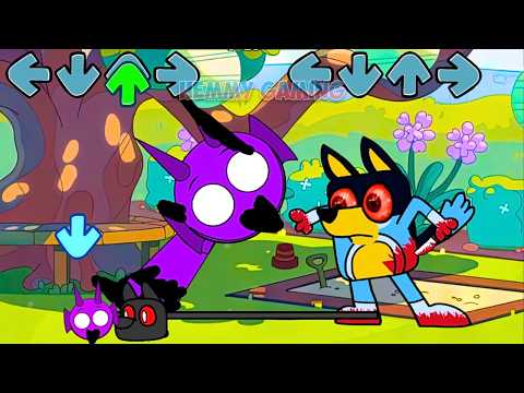 FNF Sprunki All Phases 2 vs Bluey Full Episodes Sings Bluey Can Can | Incredibox Sprunki FNF Mods