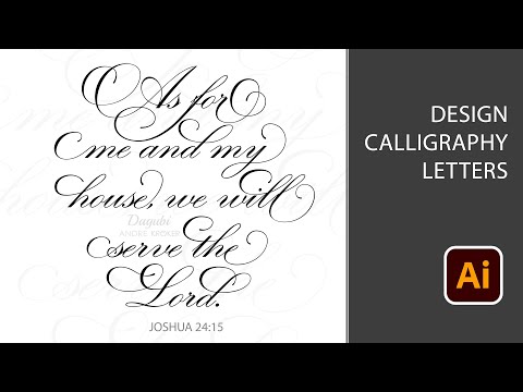 How to Design Calligraphy Letters in Adobe Illustrator