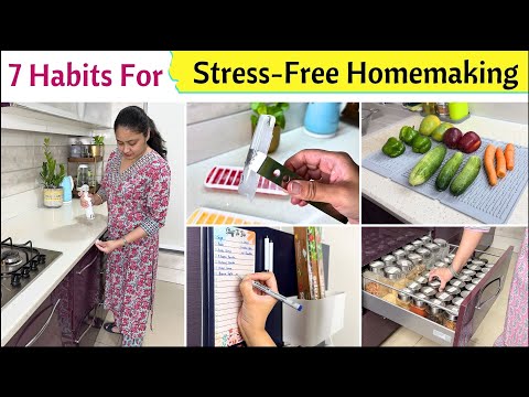 7 Habits For STRESS - FREE Homemaking | Homemaking Habits That Changed My Life | Smart Home Hacks