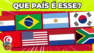 ADIVINHE O PAÍS PELA BANDEIRA EM 5 SEGUNDOS! | Desafio das Bandeiras  #quiz #bandeiras