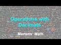 Mastering Operations with Decimals