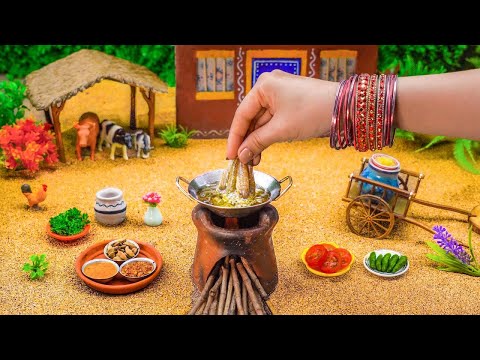 Miniature Fish Curry Recipe | Small Fish Curry | Miniature Indian Dishes | Masala Fish | Tiny Foodke