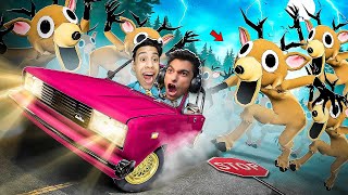 محاولة الهروب من جيش الغزال المرعبة مع عبده ماندو(امكامل الدكتور) !! 🔥😱