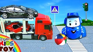 What Happened on the Road? The Fire Truck and Police in an Emergency! | cars for kids