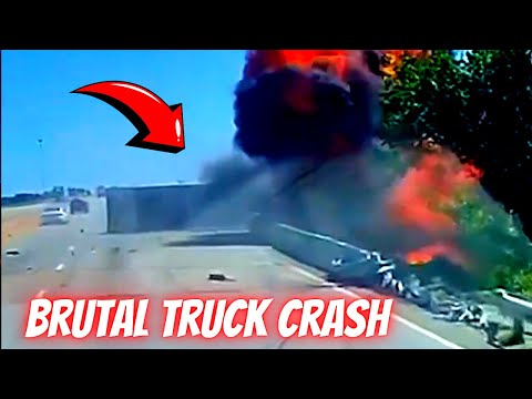 Brutal truck crash -  Bad drivers & Driving fails -learn how to drive #1369