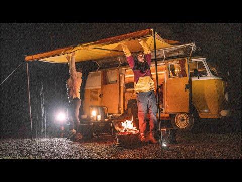 We Spent The Whole Day Camping Under Heavy Rain