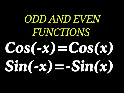 Odd and Even Trigonometric functions