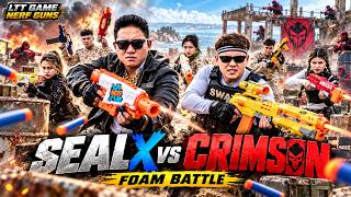 LTT Game Nerf Guns : SEAL X Nerf Guns Fight Against Crimson Syndicate Crime Force