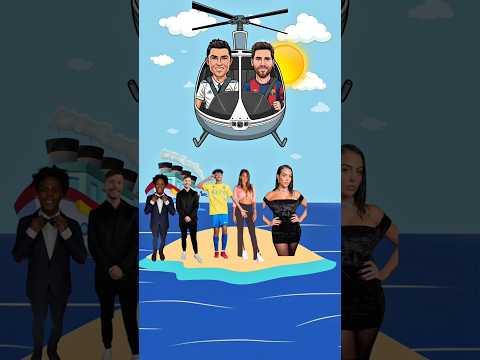 Pilot Ronaldo🚁 and Messi🚁; Who Will Stay on the Island ?🏝