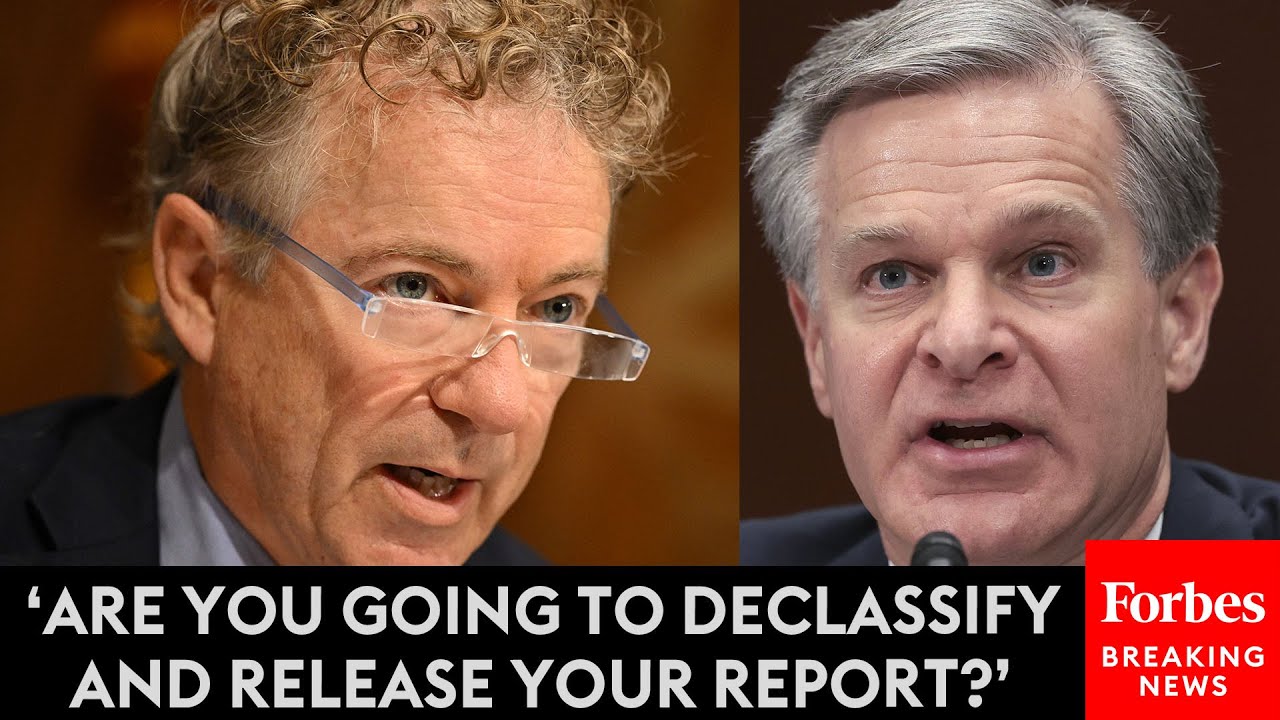 BREAKING NEWS: Rand Paul Confronts FBI’s Wray About Declassifying COVID-19 Origins Report