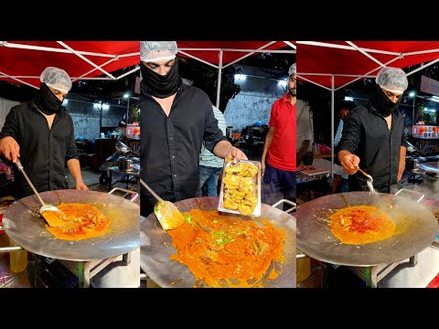 120 Rs Me Chicken leg Piece Ki Thali Tawa Chicken Leg Piece Making | Street Food Of India