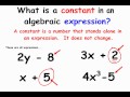 Exploring Basic Algebraic Vocabulary