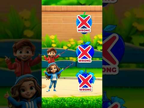 The apple is not blue but red #shorts #animation #education