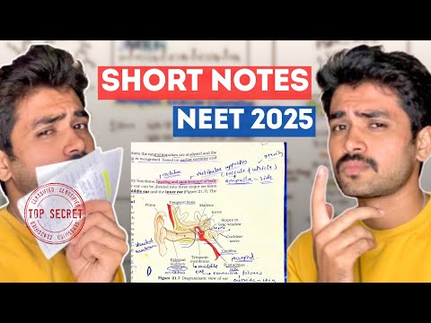 Make Short Notes like a Pro🔥| NEET 2025 Revision Strategy | Toppers Secret