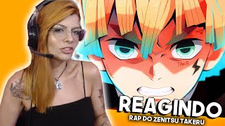 Reagindo Rap do Zenitsu (Kimetsu no Yaiba) - TIPO UM RAIO | Takeru
