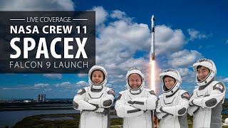 SpaceX Falcon 9 rocket launches NASA's Crew 11 mission to the space station