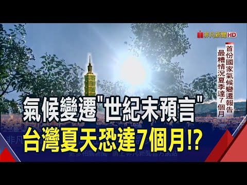 首份國家氣候變遷報告！最糟情況下台灣夏季恐達7個月.2060年就不再有冬天 颱風侵台數減但強度變更猛｜非凡財經新聞｜20240718 - YouTube