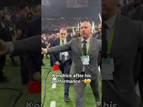 Kendrick Lamar after halftime performance ๐ซก #kendricklamar #NFL #SuperBowl #football