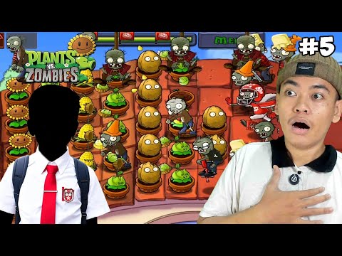 ADIKKU HARUS BERTAHAN DARI SERANGAN ZOMBIE DI GENTENG RUMAH!!