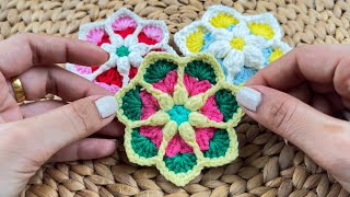 So Beautiful 😍🤩 SUPER EASY Crochet Flower for Beginners😍