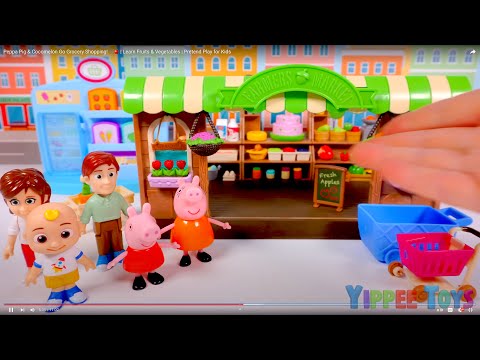 Peppa Pig Grocery Shopping! 🛒🍎 | Pretend Play for Kids