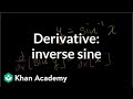 Understanding the Derivative of Inverse Sine