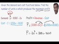 Optimization in Profit Maximization