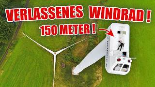 LOSTPLACE : HEFTIG😱! Auf 150 METER WINDRAD GEKLETTERT 🫣👮🏼‍♂️ - Was für ein Ausblick 🤩| ItsMarvin