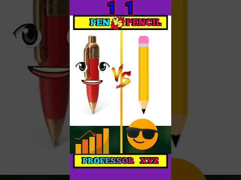 Pen VS Pencil || #shorts  #youtubeshorts  #tranding #comedy #viral #video #crazy