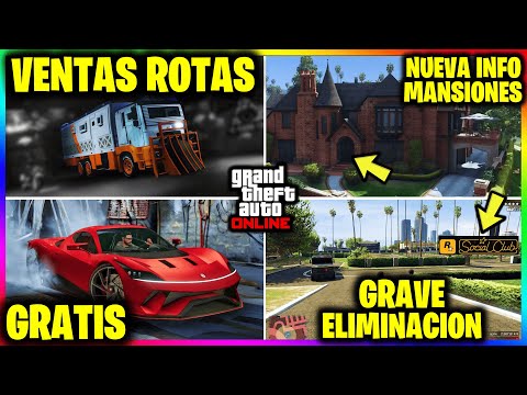 Nueva ACTUALIZACION! VENTAS CAÍDAS! TERRIBLES CAMBIOS! NUEVA INFO de MANSIONES! GRATIS! GTA Online