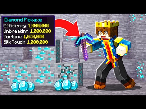 Minecraft But You ENCHANT EVERY TIME You Mine !!