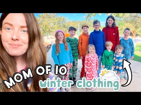 WINTER CLOTHING HAUL | Mom of 10 w/ Twins + Triplets