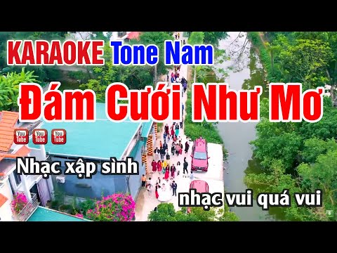 Đám Cưới Như Mơ Karaoke Tone Nam – Nhạc Sống Thanh Ngân