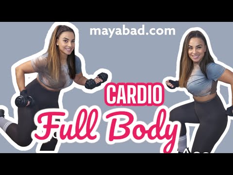 Fortalecer musculatura y reducir grasa   20 min  -  FULL BODY CARDIO  -  video 1677 may abad