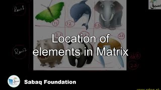 Location of elements in Matrix