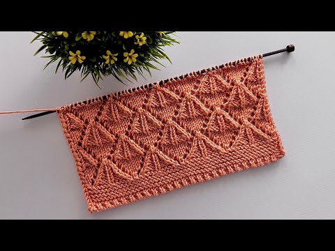 Zarif Ve Kolay İki Şiş Örgü Modeli 🎉Yelek, Hırka, Bluz, Şal İçin Örgü Modelleri /Knitting Crochet