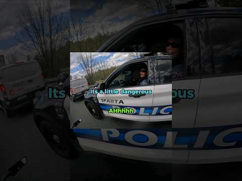 Cop shows me why not to 😂 #bikelife #cops #funny #motorcycle #omg #dashcam