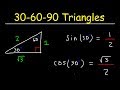 Exploring 30-60-90 Triangles and Trigonometric Functions