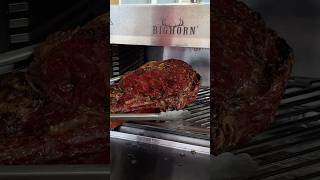Smoked AND Seared at 1500 DEGREES Tomahawk Steak! #pelletgrill #tomahawksteak