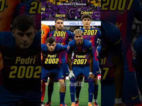 Barcelona 1-2 Real Madrid LaLiga EA SPORT 2025/26 π₯ Born Year β€οΈ #elclasico #laliga #football