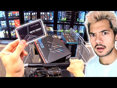 *UNLIMITED GIFT CARD* shopping spree at Micro Center (POV). Best day of my life